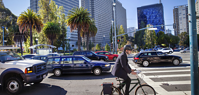 San Francisco har profilerat sig som en cykelstad, men att det blev så var långt ifrån en självklarhet. Foto: Linn Bergbrant
