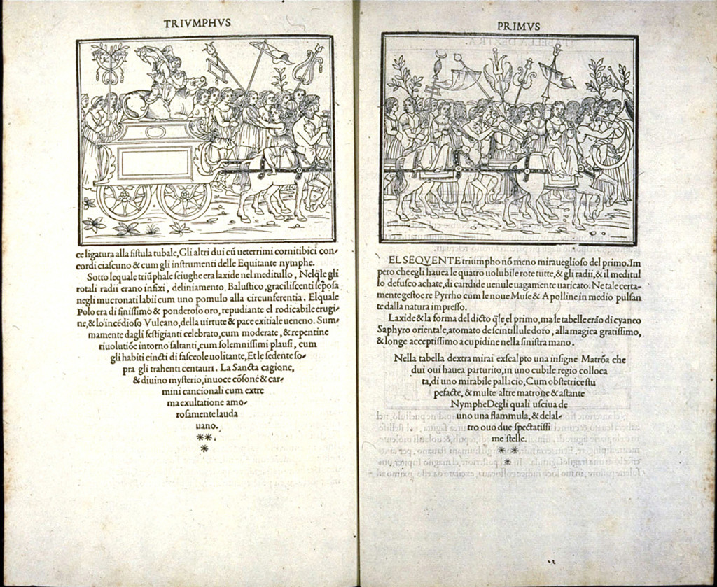 En av de böcker som Aldus Manutius gav ut: Hypnerotomachia Poliphili.